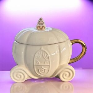 Disney Princess Cinderella Carriage Ceramic Sculpted Mug